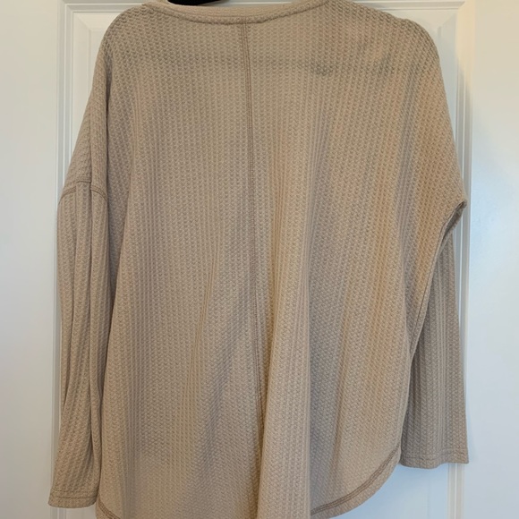 Kori America Waffle Knit Cream Top - Picture 2 of 2